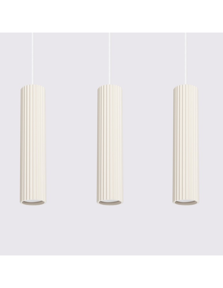 Sollux Lampa wisząca KARBON 3L beżowy SL.1594 Sollux Lampa wisząca KARBON 3L beżowy SL.1594