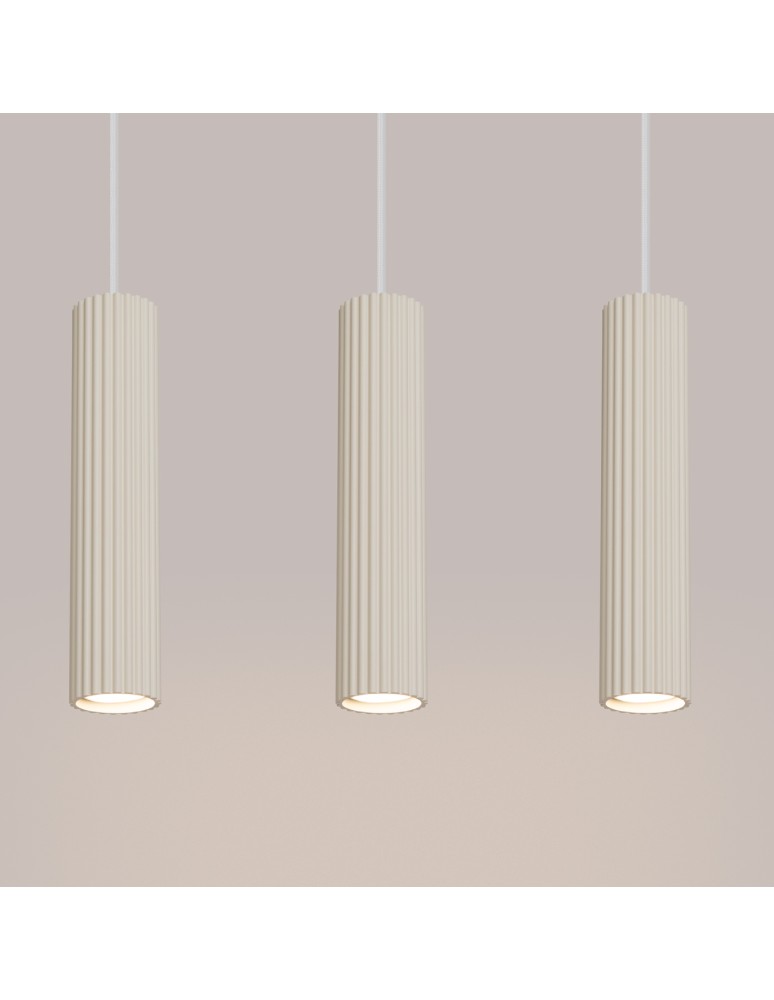 Sollux Lampa wisząca KARBON 3L beżowy SL.1594 Sollux Lampa wisząca KARBON 3L beżowy SL.1594