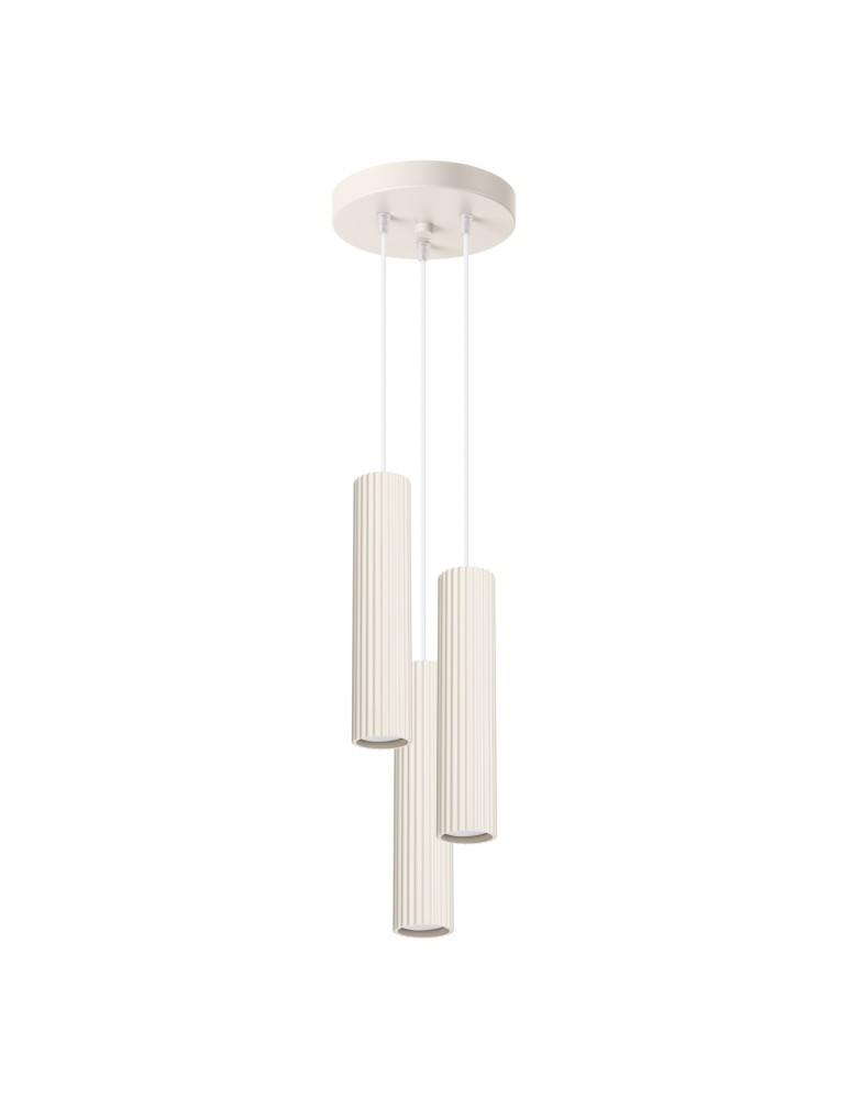 Sollux Lampa wisząca KARBON 3P beżowy SL.1595 Sollux Lampa wisząca KARBON 3P beżowy SL.1595