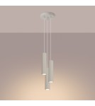 Sollux Lampa wisząca KARBON 3P beżowy SL.1595 Sollux Lampa wisząca KARBON 3P beżowy SL.1595