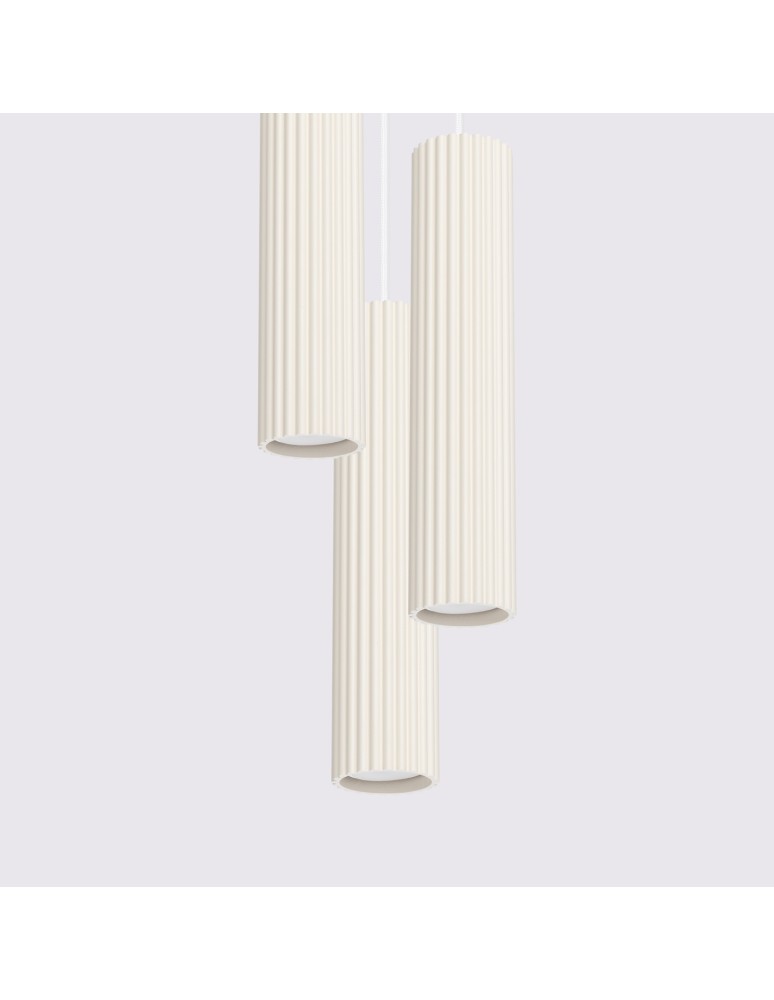 Sollux Lampa wisząca KARBON 3P beżowy SL.1595 Sollux Lampa wisząca KARBON 3P beżowy SL.1595