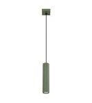 Sollux Lampa wisząca KARBON 1 zielony oliwkowy SL.1611 Sollux Lampa wisząca KARBON 1 zielony oliwkowy SL.1611