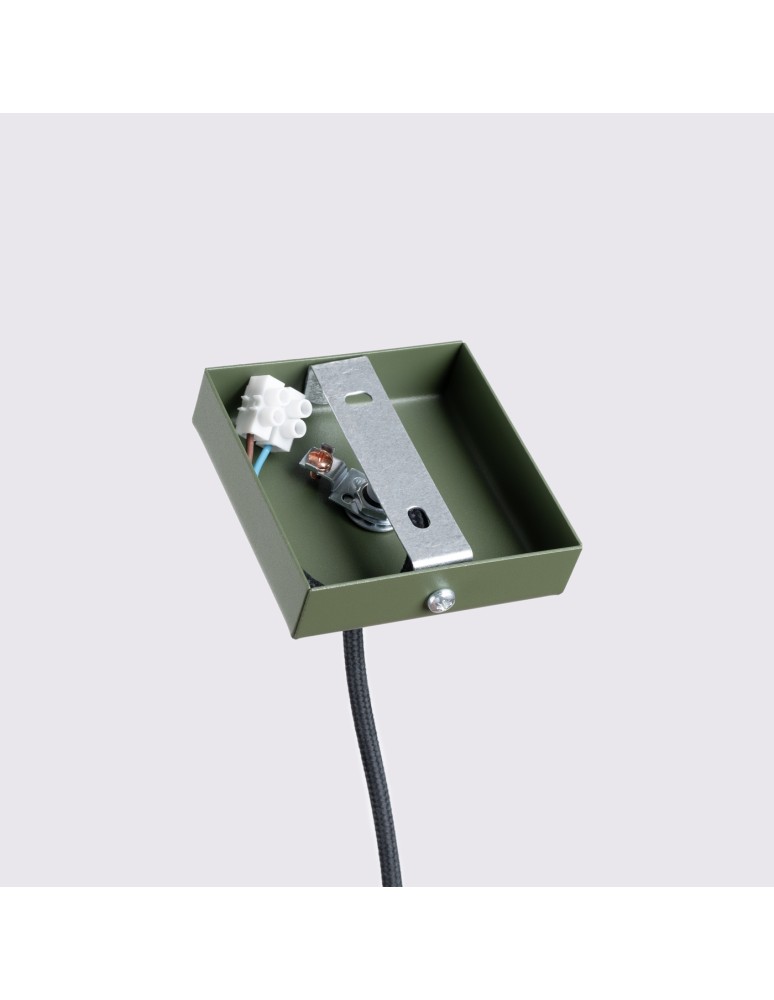 Sollux Lampa wisząca KARBON 1 zielony oliwkowy SL.1611 Sollux Lampa wisząca KARBON 1 zielony oliwkowy SL.1611