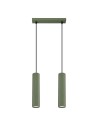 Sollux Lampa wisząca KARBON 2 zielona oliwka SL.1612