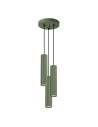 Sollux Lampa wisząca KARBON 3P zielona oliwka SL.1614