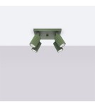 Lampy sufitowe regulowane - spoty - Sollux Plafon KARBON 4 zielony oliwkowy SL.1621 - product 2