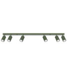 Lampy sufitowe regulowane - spoty - Sollux Plafon KARBON 6L zielony oliwkowy SL.1623 - product 1
