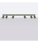 Lampy sufitowe regulowane - spoty - Sollux Plafon KARBON 6L zielony oliwkowy SL.1623 - product 2