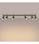 Lampy sufitowe regulowane - spoty - Sollux Plafon KARBON 6L zielony oliwkowy SL.1623 - product 3