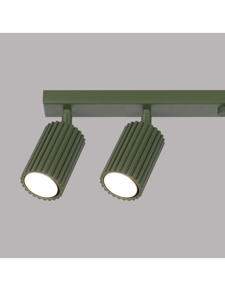 Sollux Plafon KARBON 6L zielony oliwkowy SL.1623