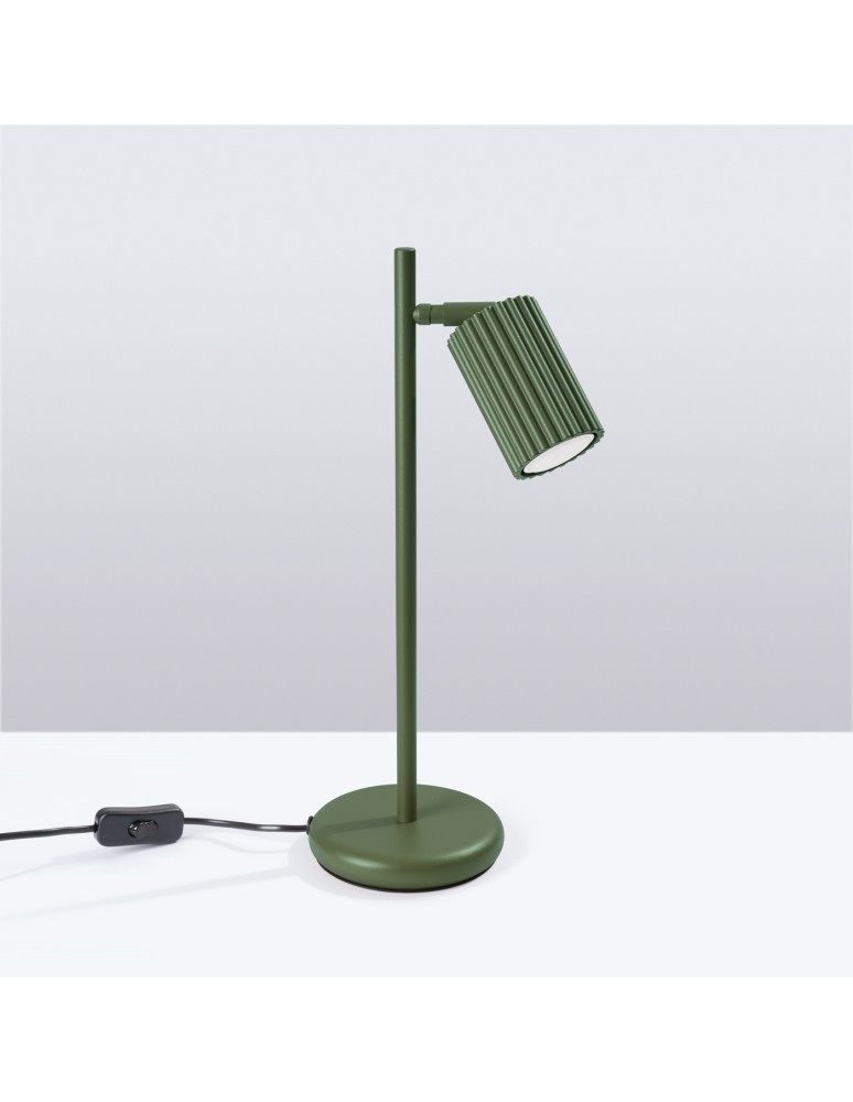 Sollux Lampa biurkowa KARBON zielona oliwka SL.1624 Sollux Lampa biurkowa KARBON zielona oliwka SL.1624