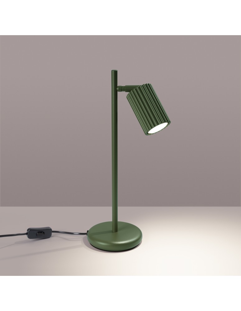 Sollux Lampa biurkowa KARBON zielona oliwka SL.1624 Sollux Lampa biurkowa KARBON zielona oliwka SL.1624
