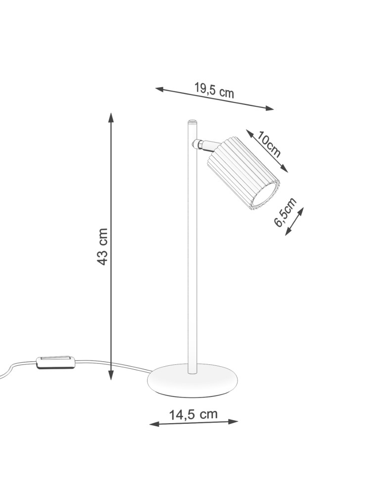 Sollux Lampa biurkowa KARBON zielona oliwka SL.1624 Sollux Lampa biurkowa KARBON zielona oliwka SL.1624