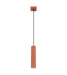 Sollux Lampa wisząca KARBON 1 ochra czerwona SL.1630 Sollux Lampa wisząca KARBON 1 ochra czerwona SL.1630