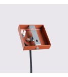 Sollux Lampa wisząca KARBON 1 ochra czerwona SL.1630 Sollux Lampa wisząca KARBON 1 ochra czerwona SL.1630