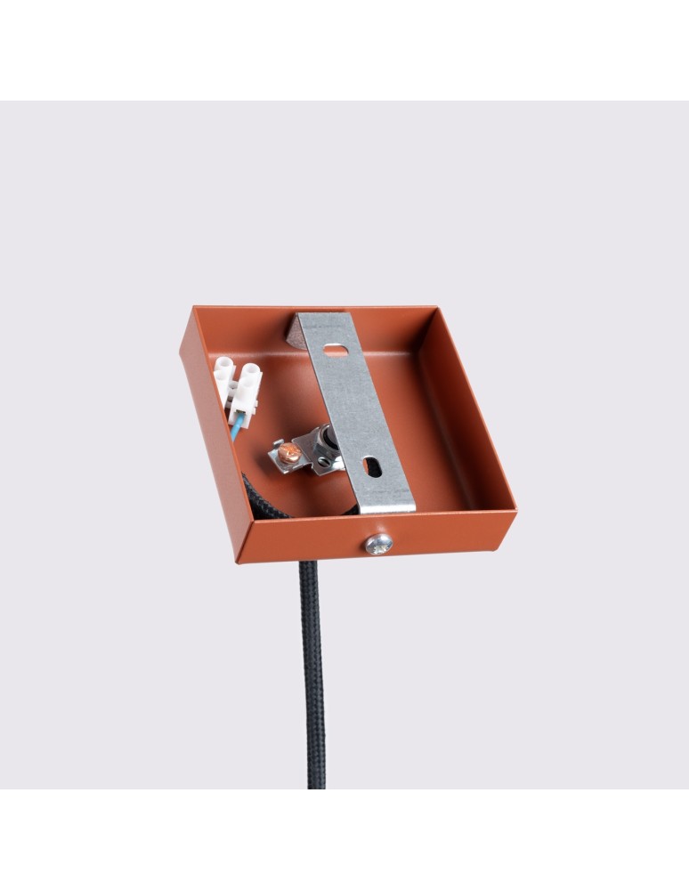 Sollux Lampa wisząca KARBON 1 ochra czerwona SL.1630 Sollux Lampa wisząca KARBON 1 ochra czerwona SL.1630