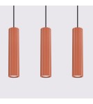 Sollux Lampa wisząca KARBON 3L ochra czerwona SL.1632 Sollux Lampa wisząca KARBON 3L ochra czerwona SL.1632