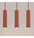 Sollux Lampa wisząca KARBON 3L ochra czerwona SL.1632 Sollux Lampa wisząca KARBON 3L ochra czerwona SL.1632