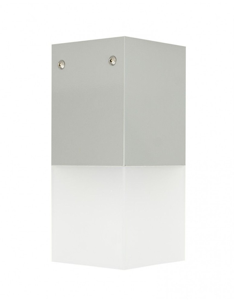Lampy zewnętrzne sufitowe - SU-MA CUBE MAX 1x20W E27 230V Srebrny CB-MAX S AL Plafon - produkt kolory-swiatla.pl 1