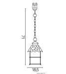 Lampy zewnętrzne wiszące - SU-MA CADIZ K 1018/1/Z Wisząca - produkt 5