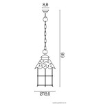Lampy zewnętrzne wiszące - SU-MA Toledo K 1018/1/R Wisząca - product 4