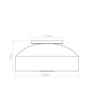 Lampy sufitowe okrągłe - Sollux Plafon OMIQ zielony oliwkowy SL.1680 - product 8