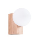 Kinkiety kule - Sollux Kinkiet BULBO naturalne drewno SL.1682 - product 1