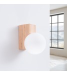 Kinkiety kule - Sollux Kinkiet BULBO naturalne drewno SL.1682 - product 4