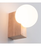 Kinkiety kule - Sollux Kinkiet BULBO naturalne drewno SL.1682 - product 5