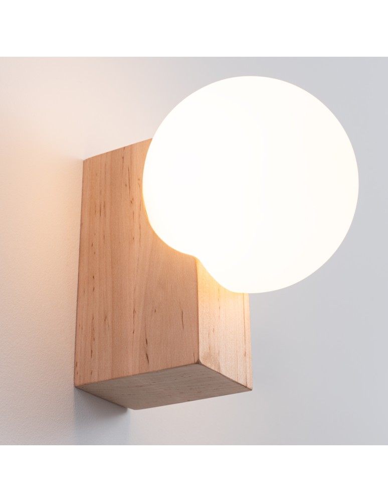 Sollux Kinkiet BULBO naturalne drewno SL.1682