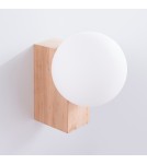 Kinkiety kule - Sollux Kinkiet BULBO naturalne drewno SL.1682 - product 6