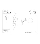 Kinkiety kule - Sollux Kinkiet BULBO naturalne drewno SL.1682 - product 10