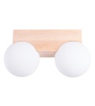 Lampy sufitowe drewniane - Sollux Plafon BULBO 2 naturalne drewno SL.1683 - product 1