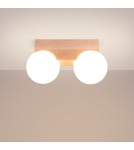 Lampy sufitowe drewniane - Sollux Plafon BULBO 2 naturalne drewno SL.1683 - product 3