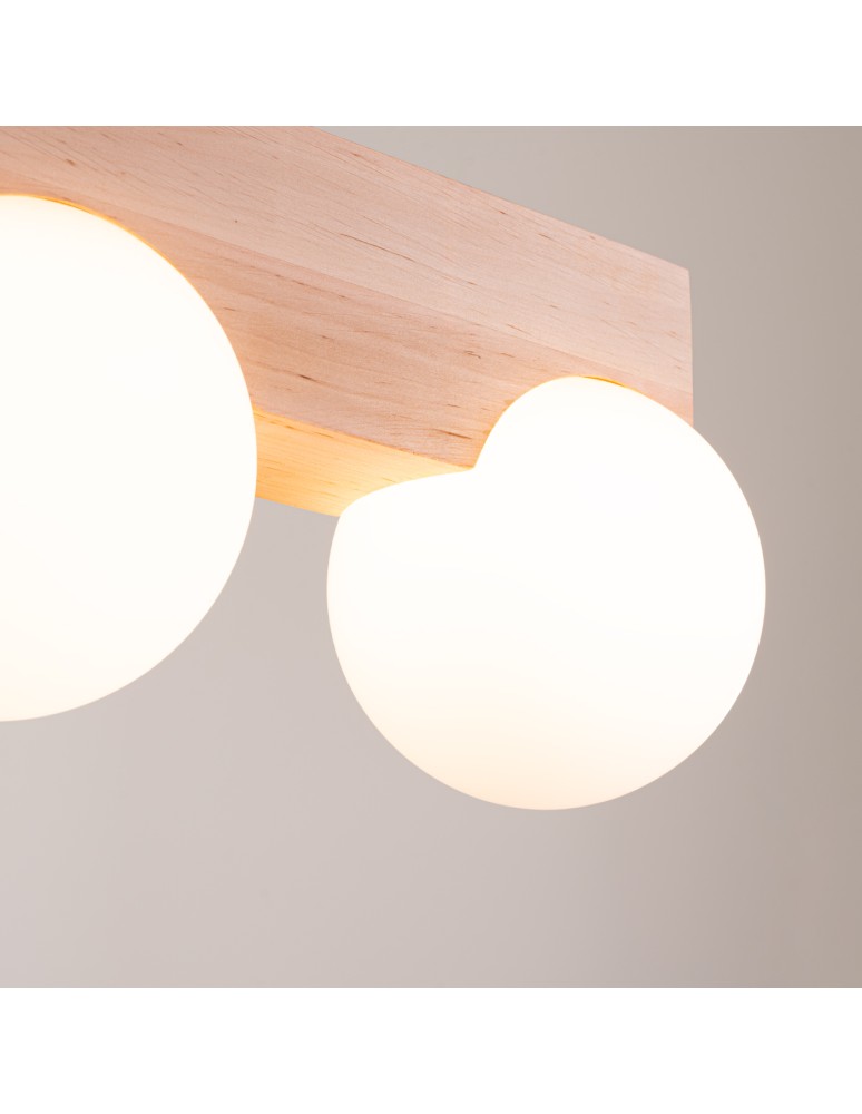 Sollux Plafon BULBO 2 naturalne drewno SL.1683