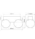 Lampy sufitowe drewniane - Sollux Plafon BULBO 2 naturalne drewno SL.1683 - product 9