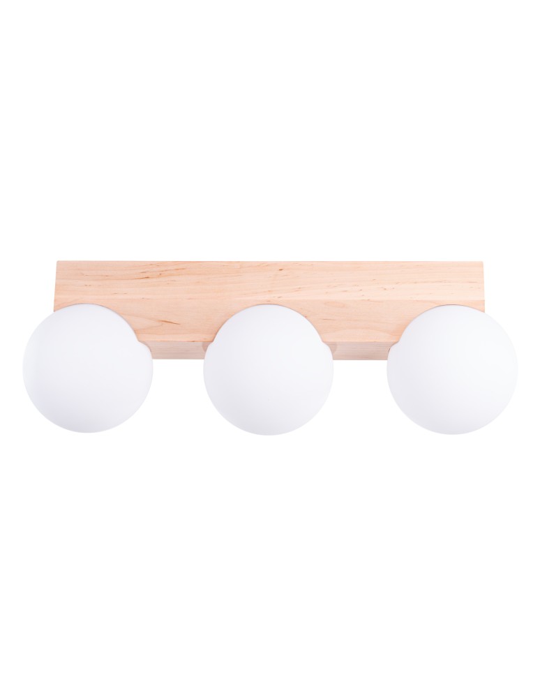 Sollux Plafon BULBO 3 naturalne drewno SL.1684 Sollux Plafon BULBO 3 naturalne drewno SL.1684