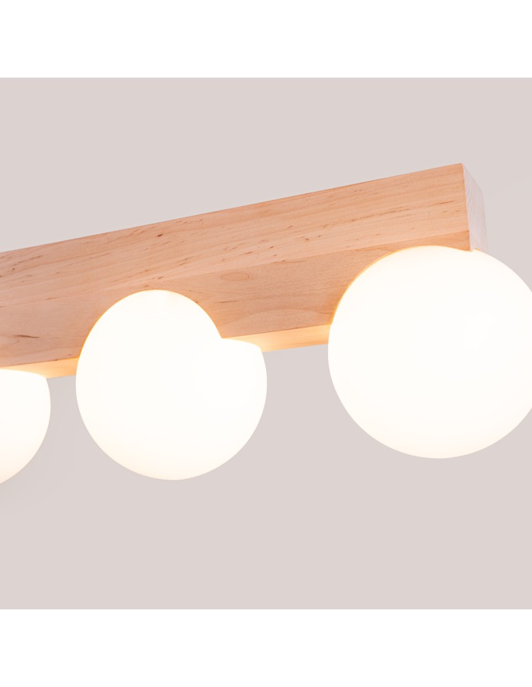 Sollux Plafon BULBO 3 naturalne drewno SL.1684 Sollux Plafon BULBO 3 naturalne drewno SL.1684