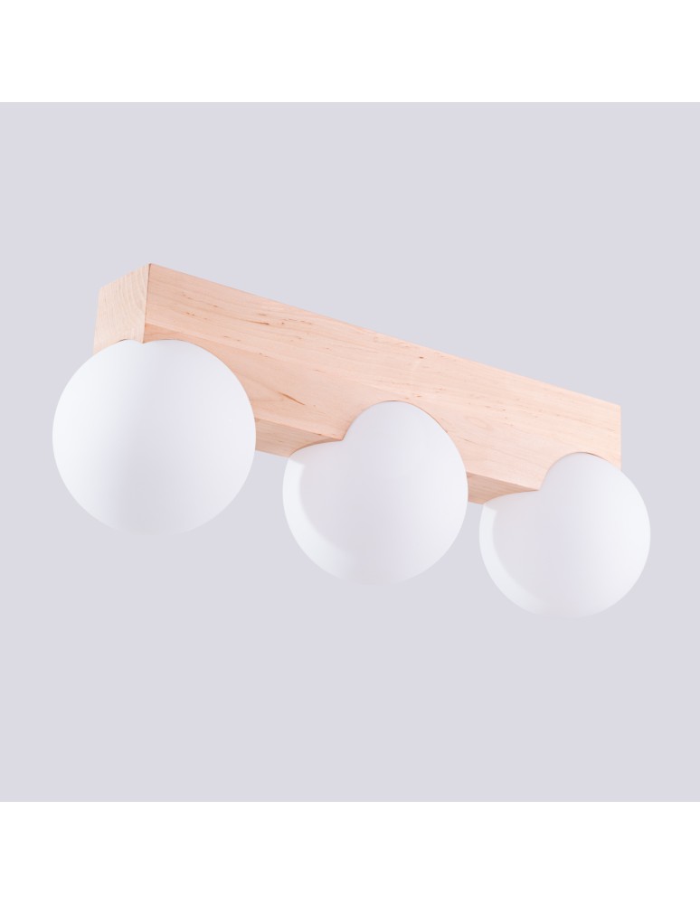 Sollux Plafon BULBO 3 naturalne drewno SL.1684 Sollux Plafon BULBO 3 naturalne drewno SL.1684