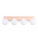 Lampy sufitowe drewniane - Sollux Plafon BULBO 4 naturalne drewno SL.1685 - product 1