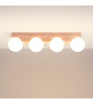 Lampy sufitowe drewniane - Sollux Plafon BULBO 4 naturalne drewno SL.1685 - product 3