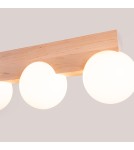 Lampy sufitowe drewniane - Sollux Plafon BULBO 4 naturalne drewno SL.1685 - product 4