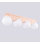 Lampy sufitowe drewniane - Sollux Plafon BULBO 4 naturalne drewno SL.1685 - product 8