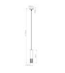 Sollux Lampa wisząca LAMI 1 biały SL.1686 Sollux Lampa wisząca LAMI 1 biały SL.1686
