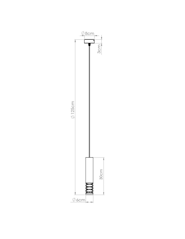 Sollux Lampa wisząca LAMI 1 biały SL.1686 Sollux Lampa wisząca LAMI 1 biały SL.1686