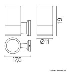 Kinkiety zewnętrzne - SU-MA Adela 7002 BL Kinkiet - produkt 4