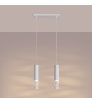Lampy wiszące tuby - Sollux Lampa wisząca LAMI 2 biały SL.1687 - product 3