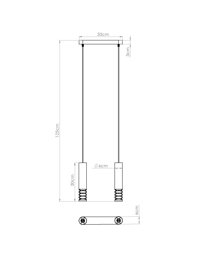 Sollux Lampa wisząca LAMI 2 biały SL.1687