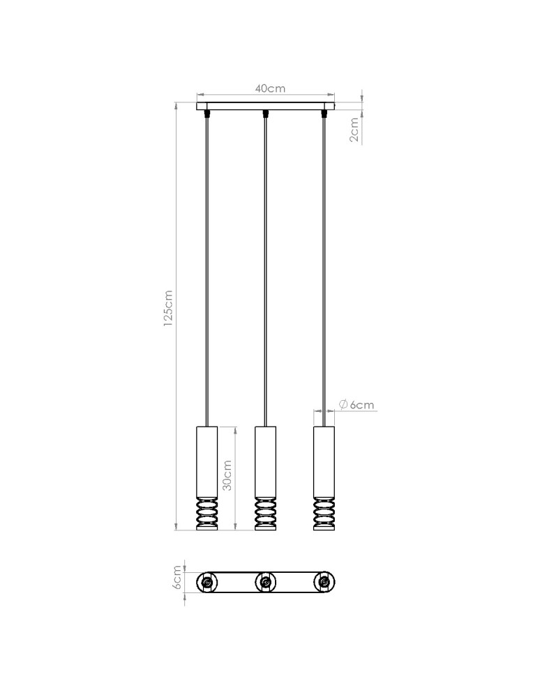 Sollux Lampa wisząca LAMI 3L biały SL.1688 Sollux Lampa wisząca LAMI 3L biały SL.1688