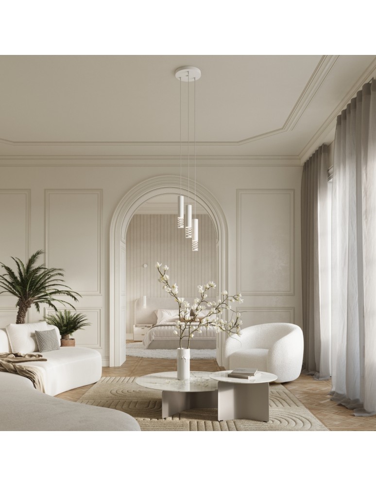 Sollux Lampa wisząca LAMI 3L biały SL.1688 Sollux Lampa wisząca LAMI 3L biały SL.1688